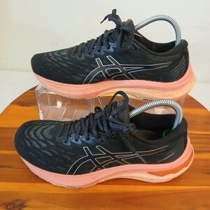 Asics GT-2000 11 Womens 8 Running Shoes Sneakers Black Peach 1012B271